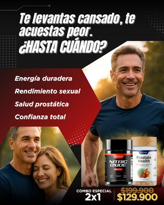 Óxido Nítrico Promax™ + Prostate Health en pack 2x1: Rendimiento, energía y salud masculina
