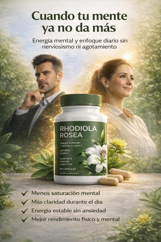 Rhodiola Rosea® | Energía Mental, Enfoque y Resistencia al Estrés